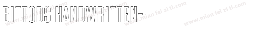 Bittods Handwritten字体转换